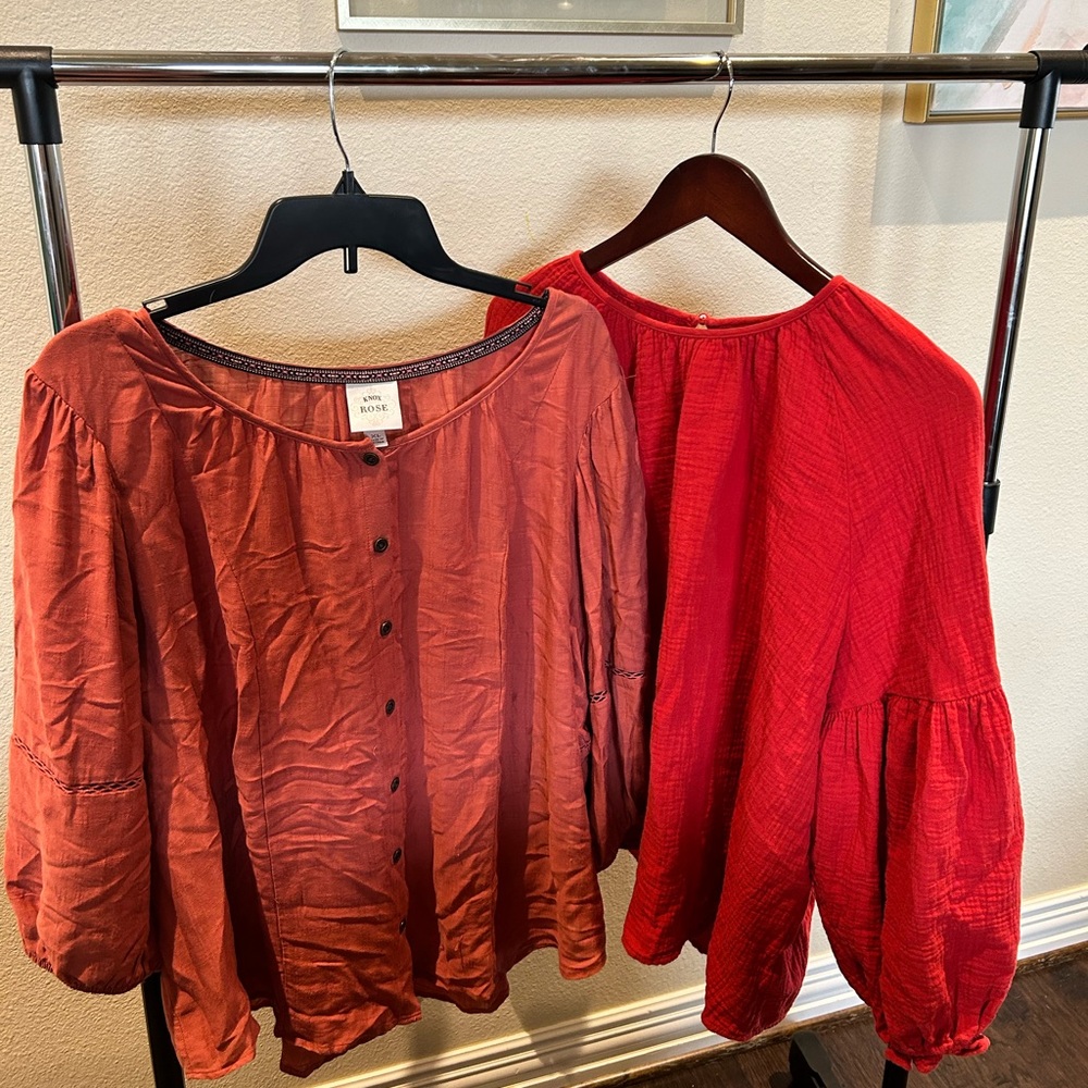 Set of 2 target boho blouses XL and XXL